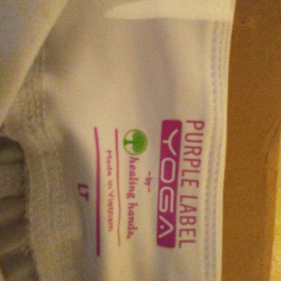 White yoga/scrub pants large and tall - Picture 2 of 2